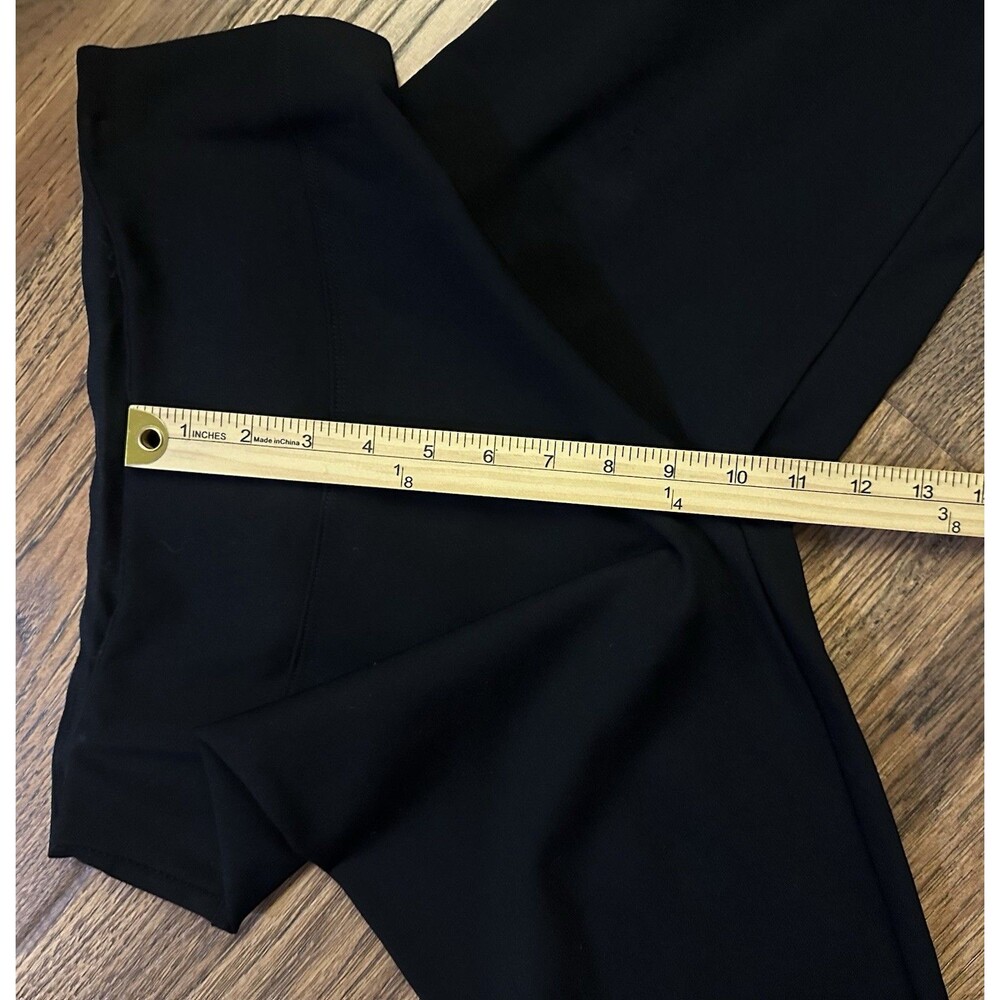 Lulu B Black Embroidered Ankle Pants Floral Lace Pull On M - Picture 9 of 9
